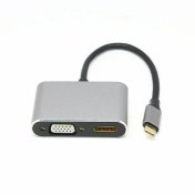 تصویر تبدیل Type-C به HDMI / VGA کی نت مدل K-COUC30HV 