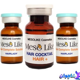 تصویر کوکتل تقویت مو سر هیر پلاس مزولایک Hair+ Mesolike Hair+ hair strengthening cocktail