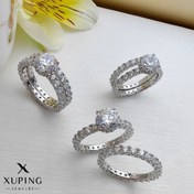 تصویر حلقه و پشت حلقه جواهری ژوپینگ کد 2373 