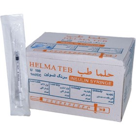 تصویر سرنگ انسولین لوئرلاک حلما یک میلی لیتر Lowerlak Halma insulin syringe, one milliliter