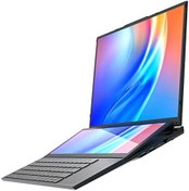 تصویر لپ تاپ با صفحه نمایش دوگانه، صفحه نمایش 16 اینچی، با لپ تاپ صفحه نمایش لمسی ثانویه 14 اینچی، Core I7، 16 گیگابایت + 256 گیگابایت، 10 11، BT 4.2 (Plug UK) 