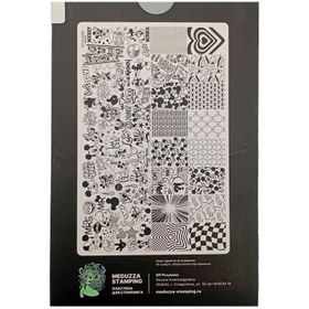 تصویر شابلون فلزی ناخن مدوزا (کد 010) 