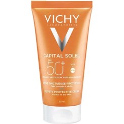 تصویر ضدآفتاب بدون رنگ ویشی Vichy ideal soleil Dry Touch Face Fluid Spf 50