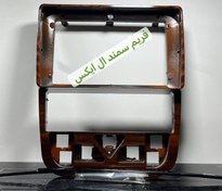 تصویر قاب مانیتور خودرو سمند بالا مولتی پلکس (فلاشر مثلثی) سایز 9 اینچ 7 کلید با سیم کولر و بخاری SAMAND CAR MONITOR FRAME