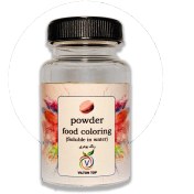 تصویر رنگ خوراکی پودری (سفید) – 50 گرمی 