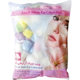 تصویر پنبه توپک آرایشی گل 100 گرم 
