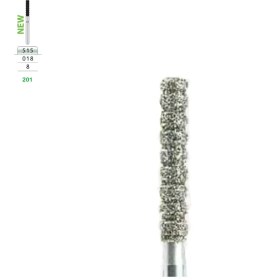 تصویر فرز فیشور الماسی توربین تیزکاوان CYLINDER DIAMOND BUR Teeskavan