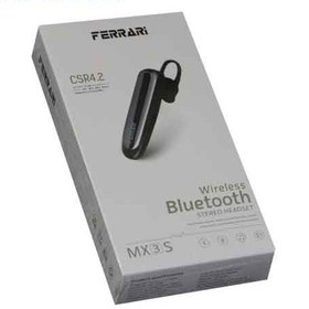 تصویر هندزفری تک گوش فراری مدل MX3S Ferrari MX3s Bluetooth handsfree