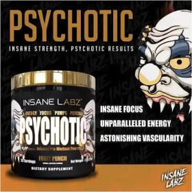 تصویر پمپ سایکوتیک گلد اینسین لبز Insane Labz Psychotic Gold, High Stimulant Pre Workout Powder