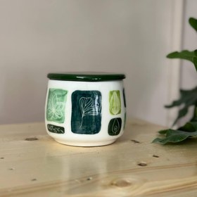 تصویر ماگ موزه برگ ها خرید ماگ پینترستی سرامیکی موزه برگ ها