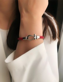 تصویر بنگل چرمی فرد استیل 