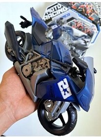تصویر ماشین اسباب بازی رنگ آمیزی موتورسیکلت مسابقه از ترکیه HOT WHEELS 