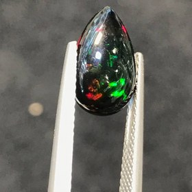 تصویر نگین اپال مشکی اصل سایز 13*8 