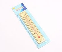 تصویر دماسنج چوبی دیواری Wooden Room Thermometer
