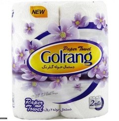 تصویر دستمال کاغذی حوله ای 2 رول گلرنگ 