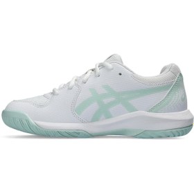 تصویر Asics ژل غوطه وری 8 گرم کفش تنیس سفید کودکان مردانه و زنانه بزرگ 1044A077 102 