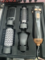 تصویر سشوار چرخشی بابلیس چهار کاره BaByliss SA966SDE برند فرانسه چهار کاره دستگاه برای اقایان و بانوان بدنه دستگاه پلاس 