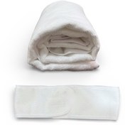 تصویر ست حوله و هدبند 4 تکه سفید 