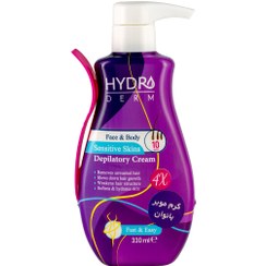 تصویر کرم موبر صورت و بدن بانوان مناسب پوست های حساس هیدرودرم حجم 330 میلی لیتر HYDRODERM DEPILATORY CREAM FACE AND BODY SENSITIVE SKINS 330 ML