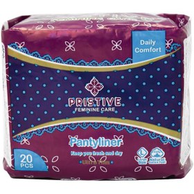 تصویر پد بهداشتی روزانه سایز بزرگ پریستیو 20 عدد PRISTIVE SANITARY PADS, LARGE, 20 pcs