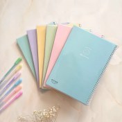 تصویر دفتر 80 برگ مجلد پاستلی 