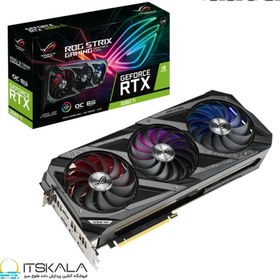 تصویر کارت گرافیک گیمینگ ایسوس ROG STRIX RTX 3060 TI O8G V2 LHR ASUS ROG STRIX RTX3060TI V2 OC Edition LHR 8GB GDDR6 GAMING Graphics Card