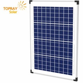 تصویر پنل خورشیدی 10 وات پلی کریستال برند TOPRAY Solar Panel 10W Poly TOPRAY