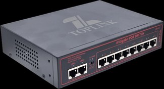 تصویر سوئیچ POE هشت پورت فول گیگ TOPLINK POE switches