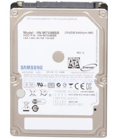 تصویر هارد دیسک لپ تاپ سامسونگ با ظرفیت 750 گیگابایت ا 750GB-HN-M750MBB 750GB-HN-M750MBB