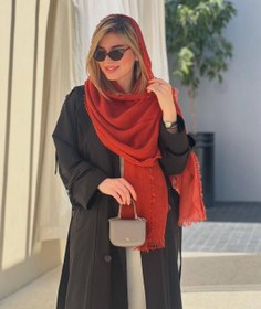 تصویر شال پاییزی کنفی ساده. با میپل حال خوب چهره شما fall & winter collection