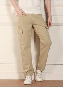 تصویر شلوار جین کتان مردانه - راحت و غیررسمی برند dennis lingo Men's Khaki Relaxed Fit Jeans - Casual and Comfortable