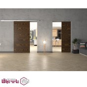 تصویر مکانیزم تک درب آویز از بالا 60K دو طرف آرام بند آلباتور Albatur کد 1209010 