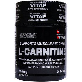 تصویر ال کارنیتین 500 میلی گرم ویتاپی 60 قرص L-Carnitine 500mg Vitap 60Tablets