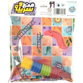 تصویر منچ و سرپله پارچه ای منچ و مار و پله