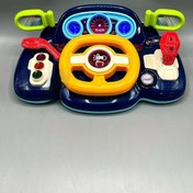 تصویر اسباب‌بازی فرمان ماشین موزیکال کودک چندکاره آموزشی 