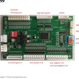 تصویر مین برد اکسس کنترل قفل Pol-BCL lock control board 