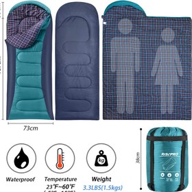 تصویر کیسه خواب کمپینگ مدل RISEPRO Sleeping Bag - ارسال 15 الی 20 روز کاری 