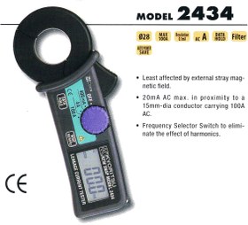 تصویر کلمپ متر نشتی کیوریتسو مدل 2434 KYORITSU 2434 Leakage Clamp meter