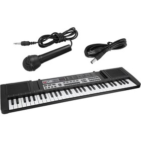 تصویر پیانو دیجیتال MQ-6121 با ۶۱ کلید و میکروفون 