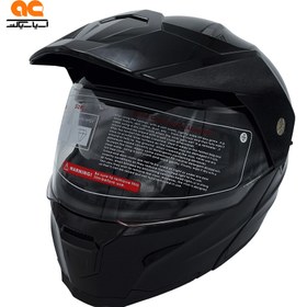 تصویر ‏کلاه‏ ‏کاسکت‏ ‎DA1‎ ‎‎ ‏فک‏ ‏متحرک‏ اندرو ‎‎ مشکی براق 