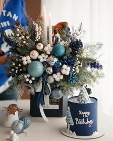 تصویر گل تولد و کیک برای رفیق 