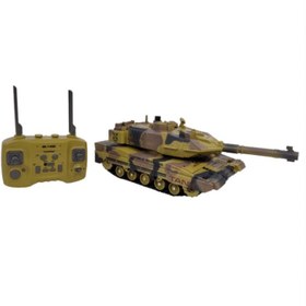 تصویر تانک اسباب بازی کنترلی فلزی شارژی تیر پرتابی دودزا کد 6-680 