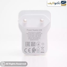 تصویر شارژر اصلی ریلمی 30 وات 5 ولت 2 آمپر دو شاخه بدون تبدیل Realme WC030B31HK 30 watt Charger