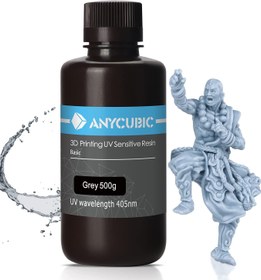 تصویر رزین رنگ خاکستری 500 گرمی ANYCUBIC 3D Printer Resin - ارسال 20 روز کاری 