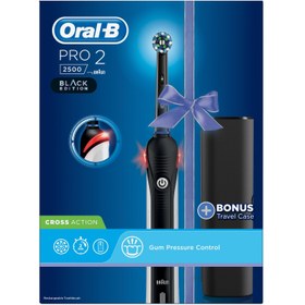 تصویر مسواک برقی اورال بی صورتی مدل Pro2- 2500 + کیف مسافرتی ا Oral-B PRO2-2500 Electric Toothbrush with Travel Case Oral-B PRO2-2500 Electric Toothbrush with Travel Case