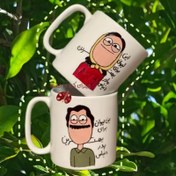 تصویر ماگ سرامیکی ست دو عددی هدیه تولد و سالگرد 