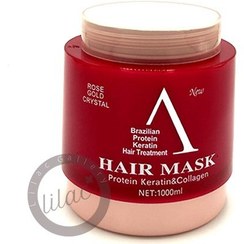 تصویر ماسک مو رزگلد A professional بدون سولفات ۱۰۰۰ میل Hair Mask Rose Gold Crystal 1000ml