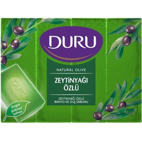 تصویر صابون زیتون دورو بسته 4 عددی وزن 600 گرم Duru Natural Olive Zeytinyagi Ozlu Dus Sabunu