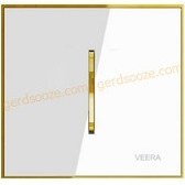 تصویر کلید کراکس (صلیبی) ویرا مدل شهاب طلا سفید Veera Switch And Sockets Shahab Gold White