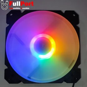 تصویر فن کیس گیمینگ انزو مدل 003 ENZO FAN-003 Gaming Dual Ring 8 color LED Case Fan